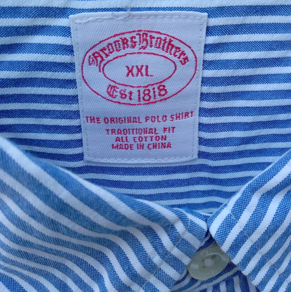Brooks Brothers Men's XXL Long Sleeve Shirt - Big & Tall